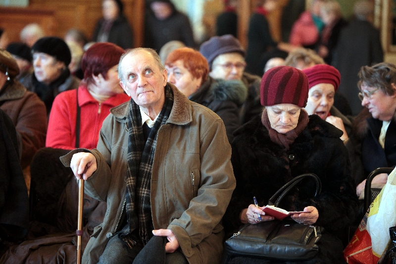 Слушатели концерта на Витебском вокзале