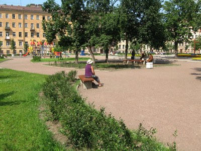 Зелено-бетонные насаждения