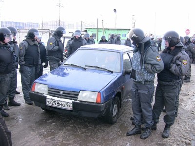 Снос гаражей на Парнасе: хроники противостояния в ноябре 2010